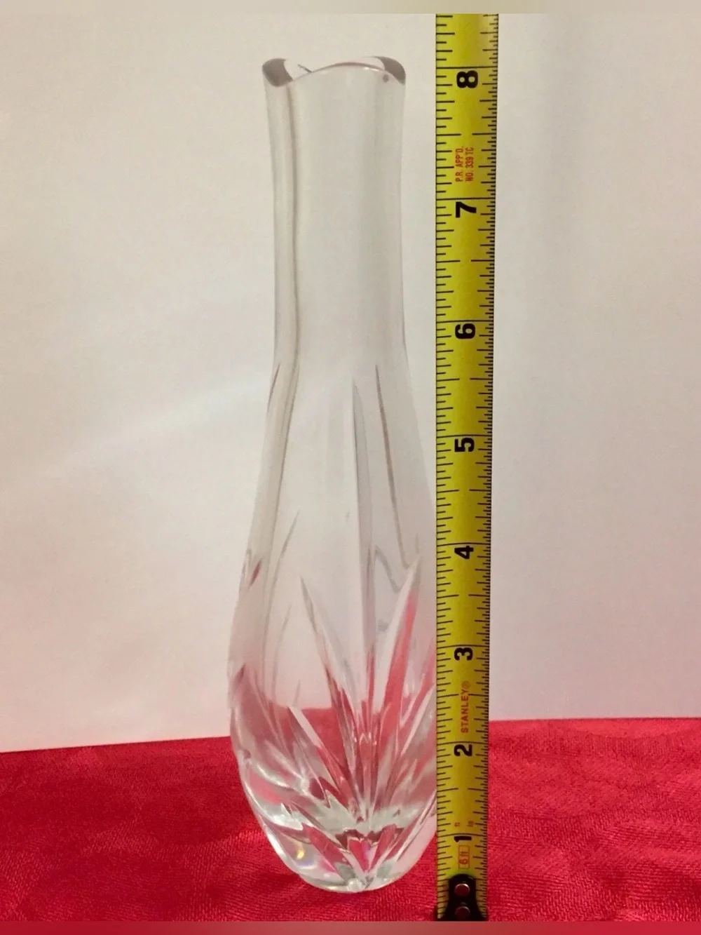 Rogaska Clear Crystal Bud Vase